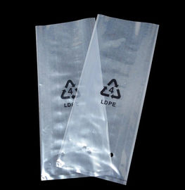 Reciclando sacos lisos claros da soldadura térmica do LDPE, sacos polis transparentes do alimento