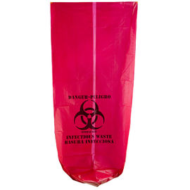 Sacos de lixo recicláveis 135L high-density do Biohazard 33&quot; X 40&quot; cor vermelha