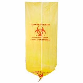 37&quot; X 50&quot; sacos Waste infecciosos do amarelo, sacos de eliminação de resíduos médicos materiais do HDPE