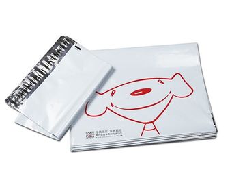 Sacos personalizados branco do porte postal, sacos plásticos do porte postal da durabilidade alta