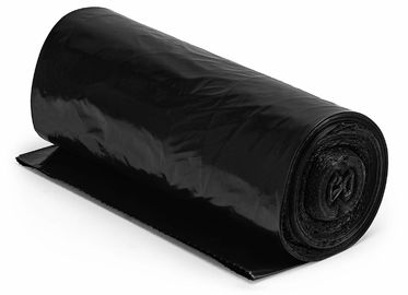 Sacos de lixo recicláveis resistentes material preto do LDPE de uma cor de 95 - 96 galões