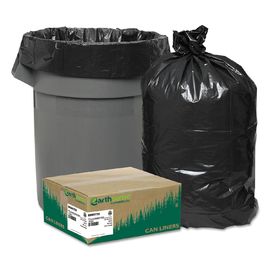 Os sacos de lixo recicláveis materiais da cozinha do HDPE, caixote de lixo preto ensacam a estrela selada