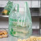Material biodegradável do HDPE dos sacos de compras da camisa do verde T com tamanho 1/6