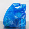 Tipo liso tamanho personalizado da cor azul resistente dos sacos de compras da camisa do plástico T