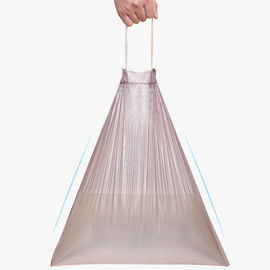 Cordão sacos de lixo de 13 galões, material biodegradável do HDPE dos sacos de lixo