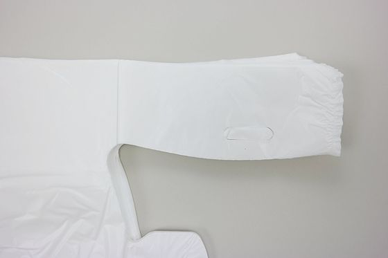 Sacos de compras 13 mic da camisa de T. 1000/case, cor de WHITE com impressão, material do HDPE