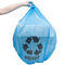 Sacos de lixo plásticos azuis reciclados 1,2 mil. 40 - 45 galões a favor do meio ambiente
