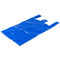 Material Unprinted azul 18&quot; do LDPE de 35 sacos de compras da camisa do Mic T X 7&quot; X 32&quot;