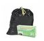 Durabilidade alta preta dos sacos de lixo do cordão do HDPE a favor do meio ambiente